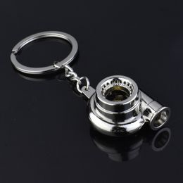 Keychain Metal Turbine Keyring Car Turbo Charger Blowing Machine Key Rings Pendant Fashion Jewellery Bag Hangs