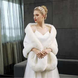 Luxurious Ostrich Feather Bridal Shawl White Red Fur Wraps Marriage Shrug Coat Bride Winter Wedding Party Boleros Jacket Cloak LD05059