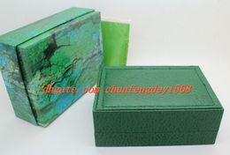 High Quality NEW High Quality Watch Box New Style Green Original Box Papers Leather Bag Gift Boxes In Watch Box Green