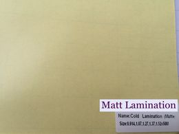 Matte lamination transparent film use for printed vinyl laminted self adhesive s