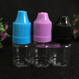 Cheap PET Needle Bottle 5ml Plastic Dropper Bottle Clear 5 ml E Liquid Bottle for E-juice Free Shipping