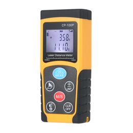 Freeshipping 100m Handheld Digital Laser Distance Metre Range Finder Area Volume Measurement Data Storage with Wide Measurement Range