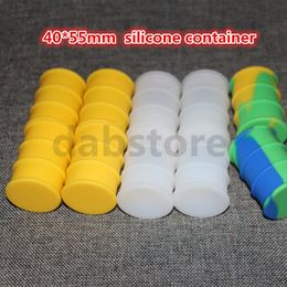 Wholesale Storage Boxes Drums silicone container 100% Food-grade Nonstick Wax Containers Silicone Cases In dry herbal E Cigarettes free DHL