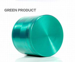 High quality zinc alloy 4 layers herb grinders 50mm black green black chrome herb grinder for tobacco free shipping