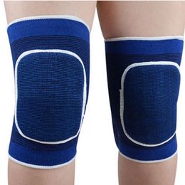 1 pair New Sponge Knee Wrap Support Brace Football Basketball Athletic Sport Knee Protection Pad Elastic 2 Color For Choose FG1511