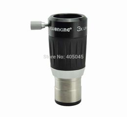 VISIONKING High Power 3x 4-Element Barlow Lens For 1.25'' Telescope Eyepiece Metal Body Fully Multi-Coated Barlow Lens Free Ship