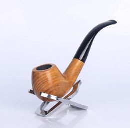 Wholesale hot sell Smoking Accessories 9mm Handmade Macassar Ebony tobacco pipes Philtre 1380