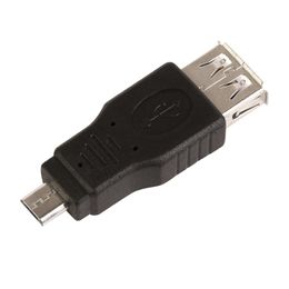 Wholesale 200pcs/lot USB 2.0 A Female to Micro USB B 5 Pin male F M Converter cable Adapter