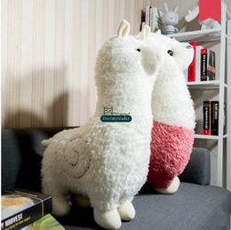 Dorimytrader 31'' / 80cm Lovely Alpaca Toy Large Stuffed Soft Plush Animal Sheep Alpaca Doll 3 Colours Nice Kids Gift Free Shipping DY60916