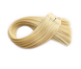 brazilian hair weaves 100g 3pc 613 russian blonde Colour can be dyed human remy hair extensions 3 pcs lot free dhl