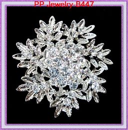 High Quality Austria Crystals Pretty Flower Brooch Pins Vintage Broach B447