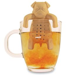 Lovely Tea Strainers Pug In A Mug Silicone Tea Infuser Kawai Portable Dog XB1