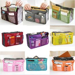 New Sale 100PCS Make up Organiser bag Women Men Casual travel bag multi functional Cosmetic Bag storage bag in bag Handbag 12 Colours