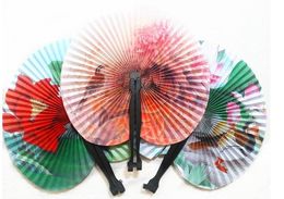 Summer Style Art Chinese Folding Hand Paper Fans for Event Party Wedding Home Decoration Crafts Women Dancing Fan