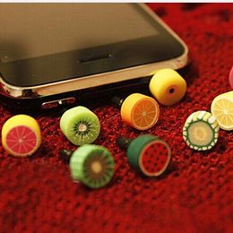 fruit plug anti dust cap for 3.5mm earphone jack plug dust plug earphone plug for iphone silicone dust plug for iphone plug for mobile phone