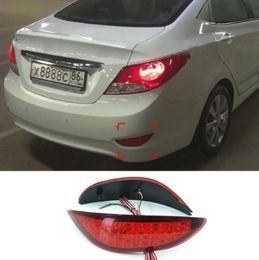 2Pcs/Lot Car Warning Rear Bumper Brake Light For Hyundai Accent/Verna 2008 2009 2010 2011 2012 2013 2014 2015 Accessories