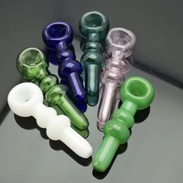 Coloured gourd pans Wholesale glass pipes Curved Glass Oil Burners Pipes, free delivery