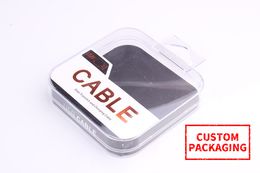 Mobile Phone Micro USB Cable Plastic Packaging Box Retail Clear Window Package Box For Data Line