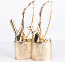 Metal Health Vintage Retro Hookah Imitation Copper Plated Filter Hookah Accessories Pipe Smoking