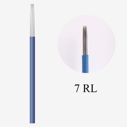 100pcs 7RL Professional Manual Eyebrow Tattoo Round Needle High Qualiry Stainless Stell Microblading Needles Match Manual Eyebrow Tattoo Pen