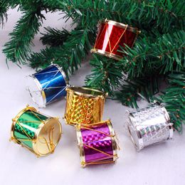 Hanging Ornament Xmas Decorative With Balls Stars Cubes Drums Plastic Material For Home Party Wedding Decoration