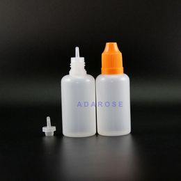 30 ML 100 Pcs Plastic Dropper Bottles With Child Proof Caps and Tips Squeezable bottles with long nipples