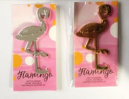 50pcs Fancy And Feathered Flamingo Bottle Can Opener Openers Bridal Shower Bird Wedding Listed Party Gift Favours