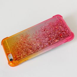 Quicksand tpu case iphone x 7 plus 6 plus para samsung galaxy a5 2017 a7 2017 armadura mudança cor tpu capa b