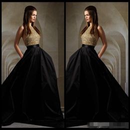 gold and black evening tops