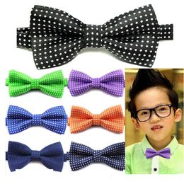 Children's tie Baby bowknot Pet Neck Tie 18 Colours for boy girl neckties Christmas Gift Free FedEx DHL TNT