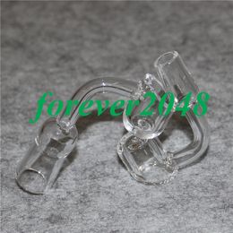 Smoking Female Male 10 14 18 mm Quartz Nail 4mm Thick 90 Degrees 100% Pure Quartzs Banger Nails Domeless Glass Bong