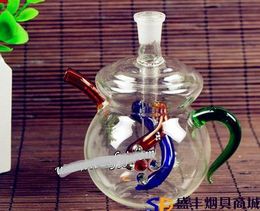 Free shipping wholesale Hookah - Hookah [glass teapot, color random delivery