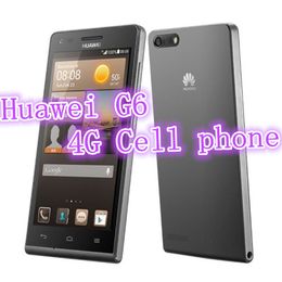 -Huawei G6 4G telefone celular FDD LTE 4.5Inch Qualcomm Quad Core IPS 960 * 540 Android4.3 1GB RAM 8GB ROM WCDMA GPS WIFI Bluetooth FM Mobile Phone