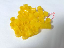 250PCS SMA Rf Ham Radio antenna Plastic cover Dust cap Female connector yellow