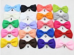 7cm*4cm mini Ribbon Hair Bow with Clip for Girl and Woman Hair Accessories Boutique Ribbon Bows Clip Hairpins for Kid 60pcs,