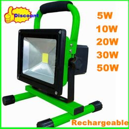 MOQ 6PCS 20W COB LED Floodlight Rechargeable Charge Flood light waterproof IP65 110-240V 1800LM portable high power lamp for outdoor