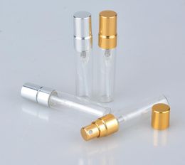 2017 New 5 ml Mini Portable Glass Perfume Spray Bottles Atomizer Refillable Empty Cosmetic Containers For Travel #0318