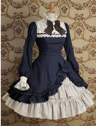 Wholesale-Gothic Punk Cotton Two-Piece Lolita Dress Costumes