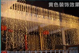 Noel ışık düğün etkinlik plan düzeni pencere dekorasyon ürünlerine 8 * 4M su şelale 1024led tatil ışıkları serisi
