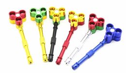 The New Three Bullet Shape Metal Pipe Multicolor Portable Pipe
