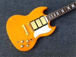 High Quality Electric guitar with 3 Pickups,Yellow Colour binding , All Colour are available,Real photo shows