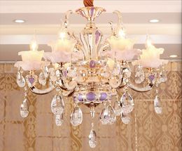 Free Shipping Noble Luxurious K9 Crystal Chandelier 6L/8L/10L Arms Class A K9 Lustres De Cristal Chandeliers AC 100% Guaranteed