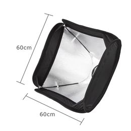 Freeshipping Studio Photo Flash Softbox Light Kit 60 x 60cm / 24" * 24" + S Type Bracket Bowens Mount Speedlite Soft Box 60x60 cm Set