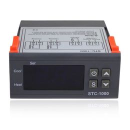 Universal -50-99 Degree STC-1000 Digital LCD Thermostat Regulator Temperature Controller Thermostat w/ Sensor AC 110V 220V 24V 12V 50