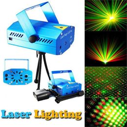 2015 New Mini LED R&G Laser Projector Stage Lighting Adjustment DJ Disco Party Club Light Free shipping