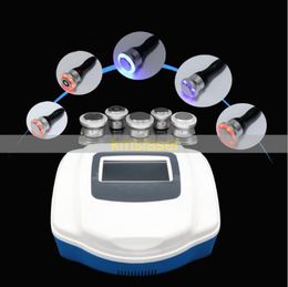 5 in 1 Cavitation RF weight loss red blue yellow cooling body slimming facial face lift spa home use machine