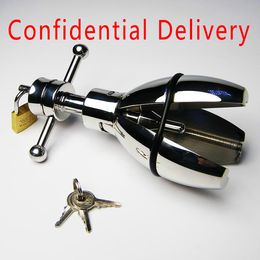 Anal Stretching Open Tool Confidential Delive Bdsm Plug Anal Sex Toy Adult Toys Stainless Metal Bondage Anus Expansion Bolt Ass