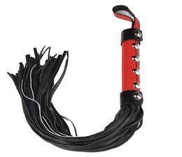 Erotic Toys Sexy Whip Black Lash Red Handle For Adult Game PU Leather Flirt Toys Sex Toy Mask Products Clamps Couple Role-play