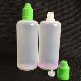 100ml Plastic Dropper Bottles Child Proof Long Thin Tip PE Safe For e Liquid Juice