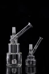 Newest hookah Hitman Glass Bongs Classic Brilliance Cake downstem birdcage perc Smoking Pipe Dab Rigs Water Pipes Bong with 14.4 mm joint